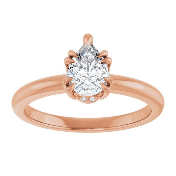 Double Claw-Prong Engagement Ring Image 3 Michael Szwed Jewelers Longmeadow, MA