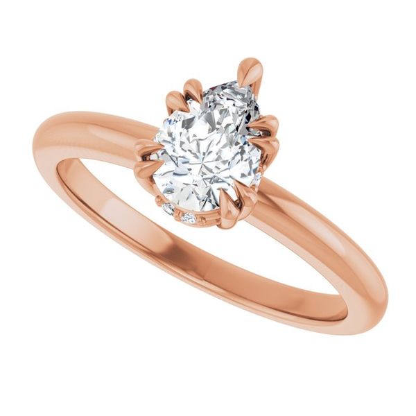 Double Claw-Prong Engagement Ring Image 5 Michael Szwed Jewelers Longmeadow, MA