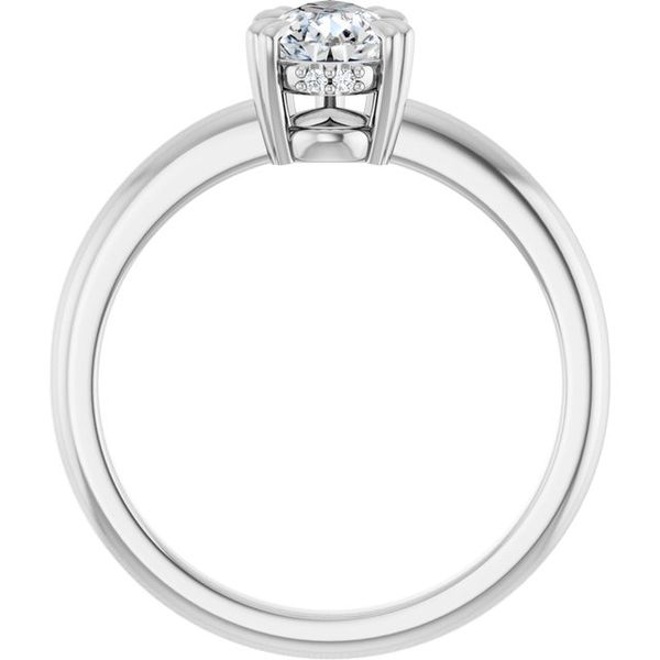 Double Claw-Prong Engagement Ring Image 2 Michael Szwed Jewelers Longmeadow, MA