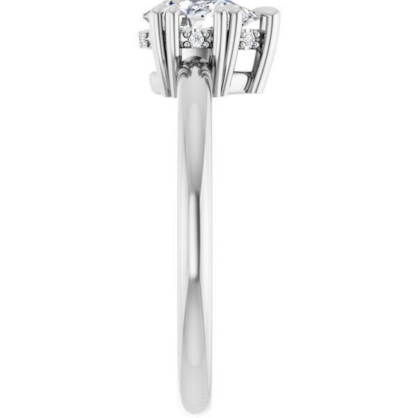 Double Claw-Prong Engagement Ring Image 4 Michael Szwed Jewelers Longmeadow, MA
