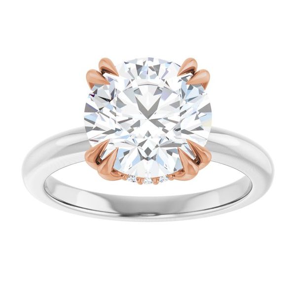 Double Claw-Prong Engagement Ring Image 3 Blue Water Jewelers Saint Augustine, FL
