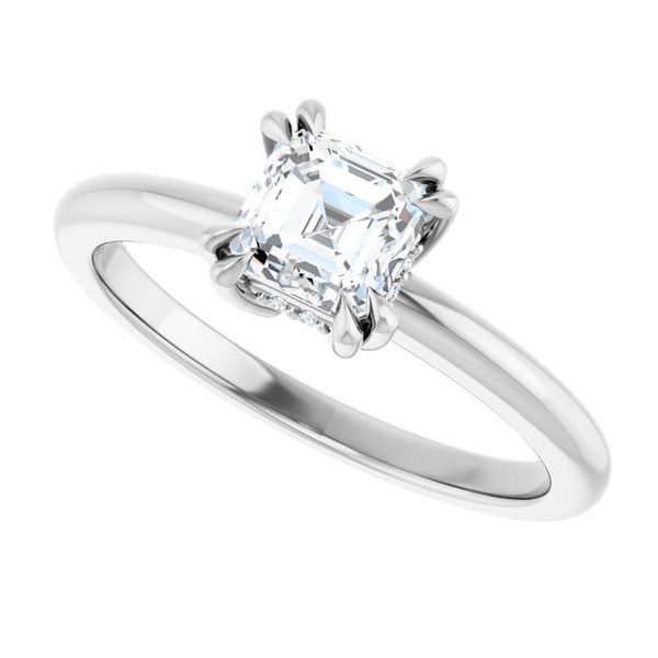 Double Claw-Prong Engagement Ring Image 5 Blue Water Jewelers Saint Augustine, FL