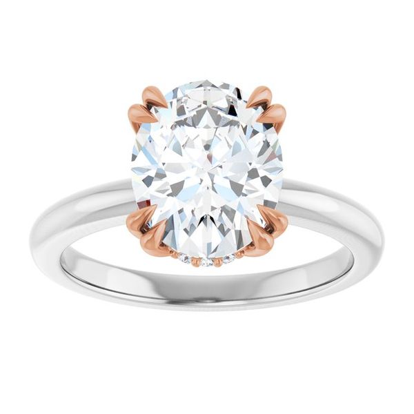Double Claw-Prong Engagement Ring Image 3 Michael Szwed Jewelers Longmeadow, MA