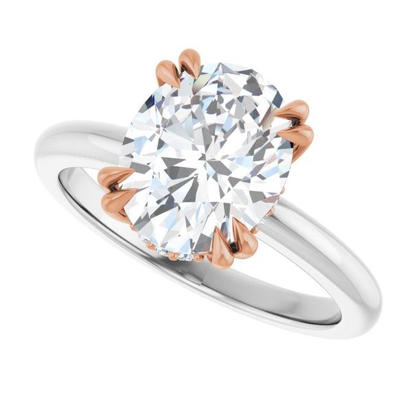 Double Claw-Prong Engagement Ring Image 5 Michael Szwed Jewelers Longmeadow, MA
