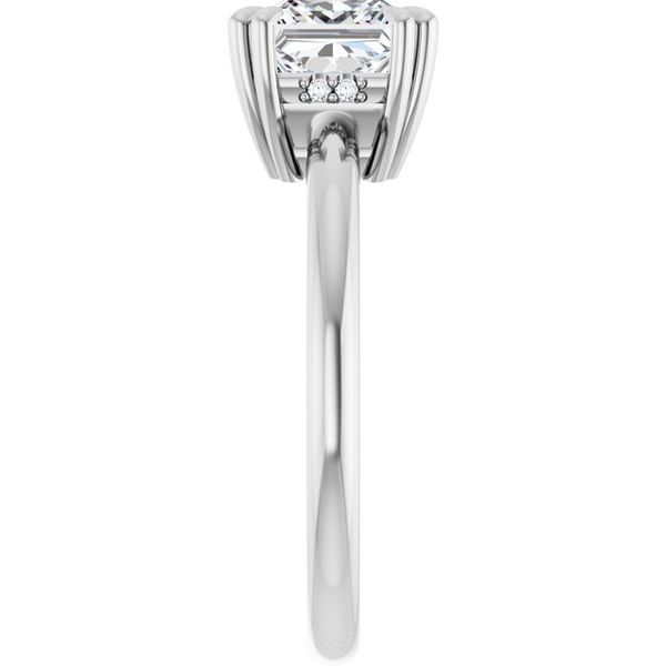 Double Claw-Prong Engagement Ring Image 4 Michael Szwed Jewelers Longmeadow, MA