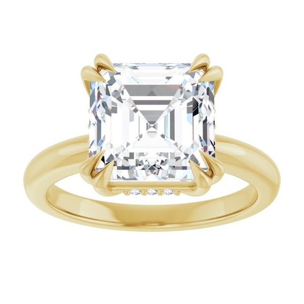 Double Claw-Prong Engagement Ring Image 3 Michael Szwed Jewelers Longmeadow, MA