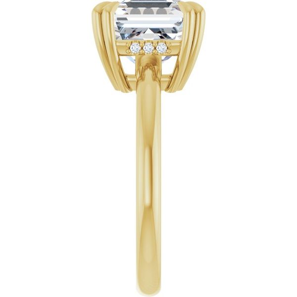 Double Claw-Prong Engagement Ring Image 4 Michael Szwed Jewelers Longmeadow, MA