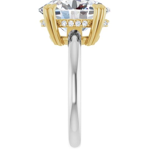 Double Claw-Prong Engagement Ring Image 4 Blocher Jewelers Ellwood City, PA