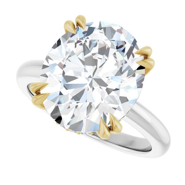 Double Claw-Prong Engagement Ring Image 5 Blocher Jewelers Ellwood City, PA