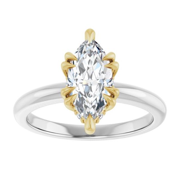 Double Claw-Prong Engagement Ring Image 3 Blocher Jewelers Ellwood City, PA