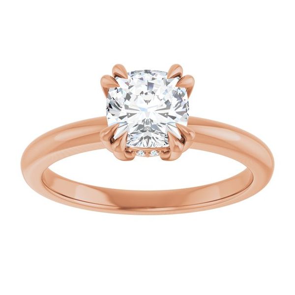 Double Claw-Prong Engagement Ring Image 3 Vulcan's Forge LLC KANSAS CITY, MO