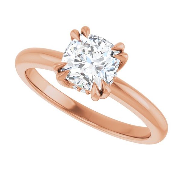 Double Claw-Prong Engagement Ring Image 5 Vulcan's Forge LLC KANSAS CITY, MO
