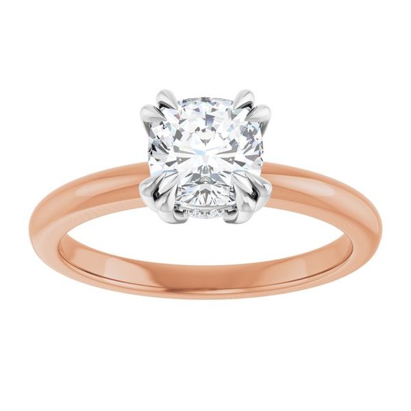 Double Claw-Prong Engagement Ring Image 3 Vulcan's Forge LLC KANSAS CITY, MO