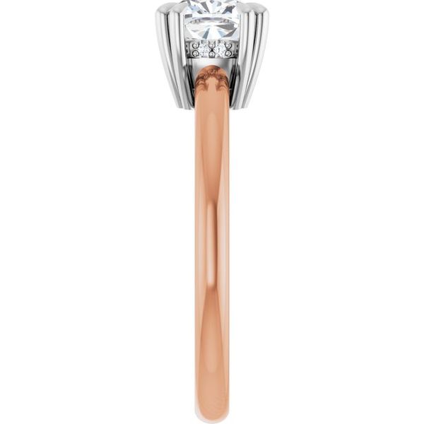 Double Claw-Prong Engagement Ring Image 4 Vulcan's Forge LLC KANSAS CITY, MO