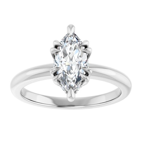 Double Claw-Prong Engagement Ring Image 3 Blue Water Jewelers Saint Augustine, FL