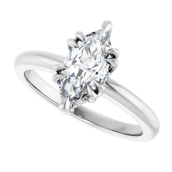 Double Claw-Prong Engagement Ring Image 5 Blue Water Jewelers Saint Augustine, FL