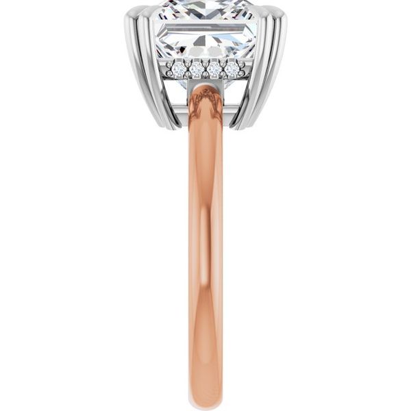 Double Claw-Prong Engagement Ring Image 4 Blocher Jewelers Ellwood City, PA