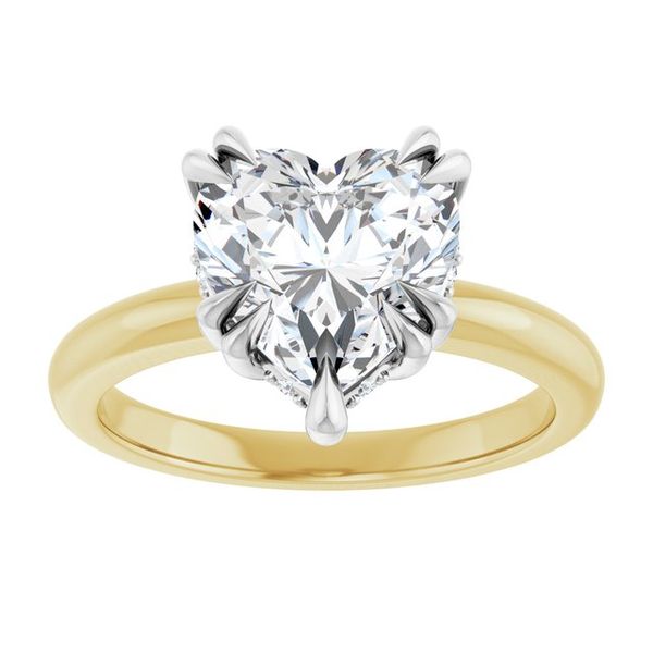 Double Claw-Prong Engagement Ring Image 3 Blocher Jewelers Ellwood City, PA