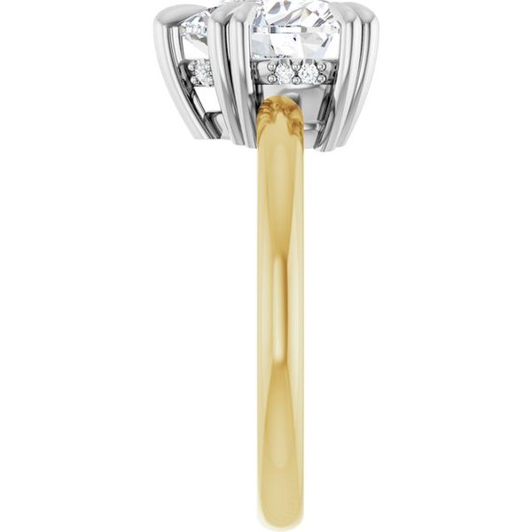 Double Claw-Prong Engagement Ring Image 4 Blocher Jewelers Ellwood City, PA