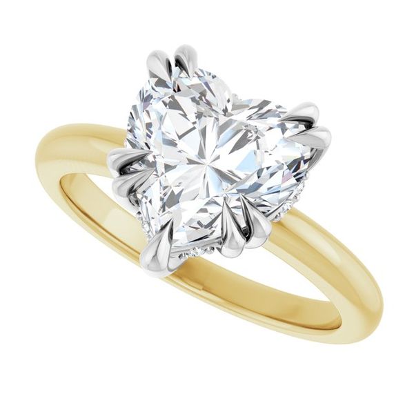 Double Claw-Prong Engagement Ring Image 5 Blocher Jewelers Ellwood City, PA