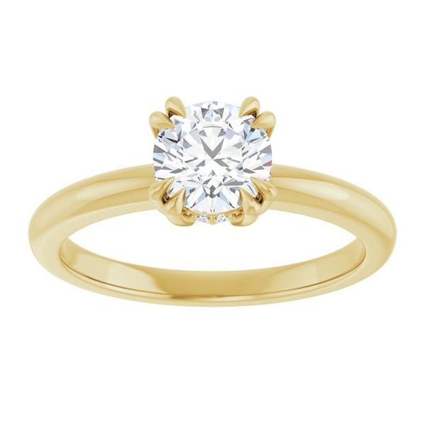 Double Claw-Prong Engagement Ring Image 3 Blocher Jewelers Ellwood City, PA