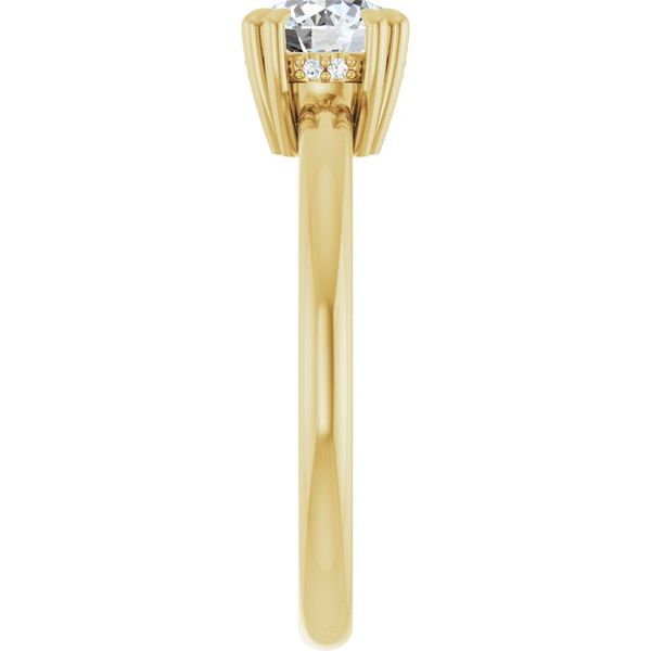Double Claw-Prong Engagement Ring Image 4 Blocher Jewelers Ellwood City, PA