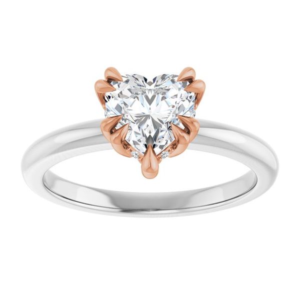 Double Claw-Prong Engagement Ring Image 3 Blocher Jewelers Ellwood City, PA