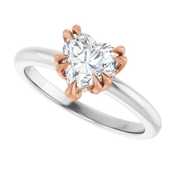 Double Claw-Prong Engagement Ring Image 5 Blocher Jewelers Ellwood City, PA