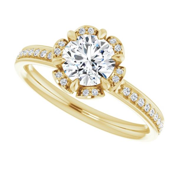 Ever Ever Halo-Style Engagement Ring Di'Amore - Main Image