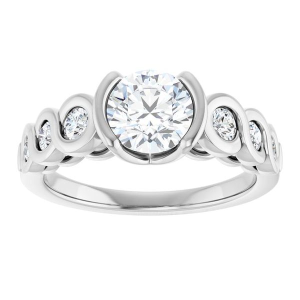 Bezel-Set Engagement Ring Image 3 Jambs Jewelry Raymond, NH