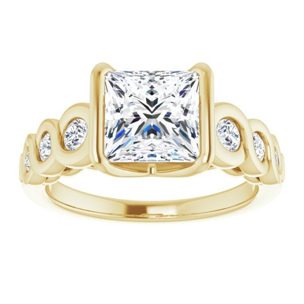 Bezel-Set Engagement Ring Image 3 Paul James Jewelers Angels Camp, CA