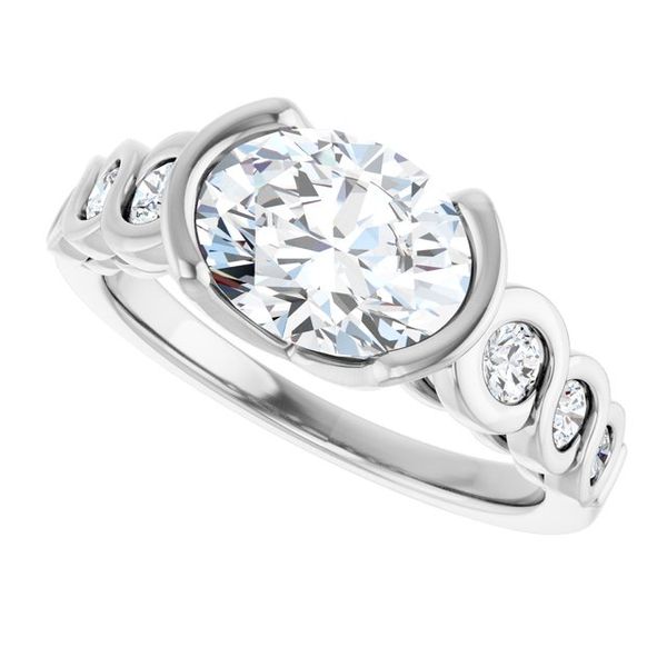 Bezel-Set Engagement Ring Image 5 J. Thomas Jewelers Rochester Hills, MI