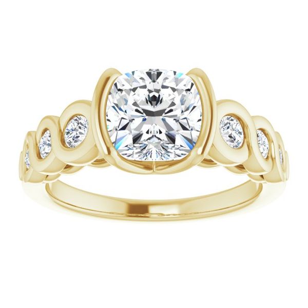 Bezel-Set Engagement Ring Image 3 J. Thomas Jewelers Rochester Hills, MI