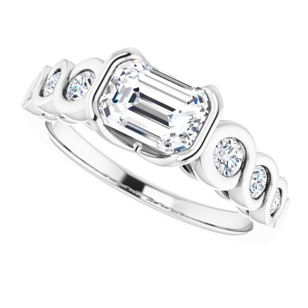 Bezel-Set Engagement Ring Image 5 J. Thomas Jewelers Rochester Hills, MI
