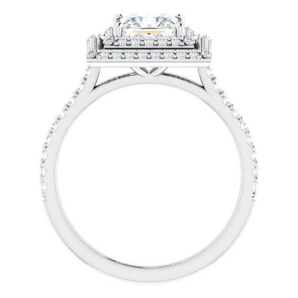 Double Halo-Style Engagement Ring Image 2 MurDuff's, Inc. Florence, MA