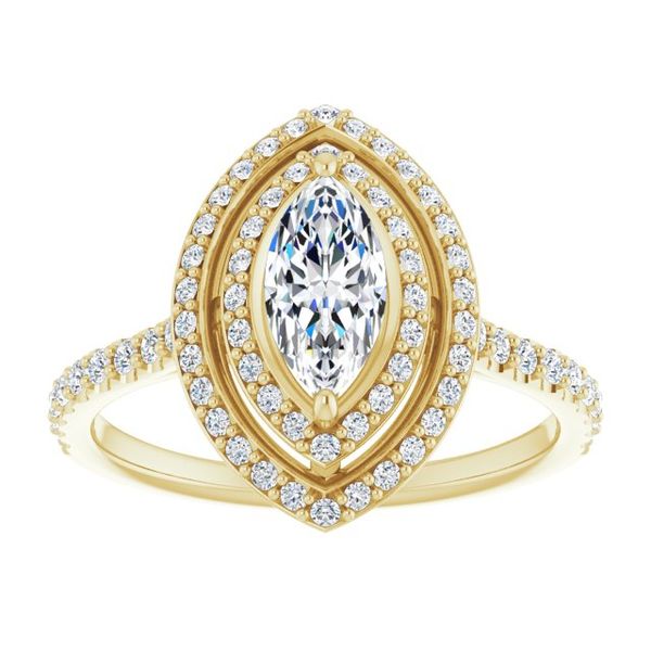 Double Halo-Style Engagement Ring Image 3 Futer Bros Jewelers York, PA