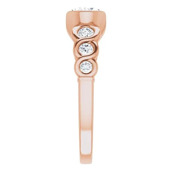 Half Bezel Engagement Ring