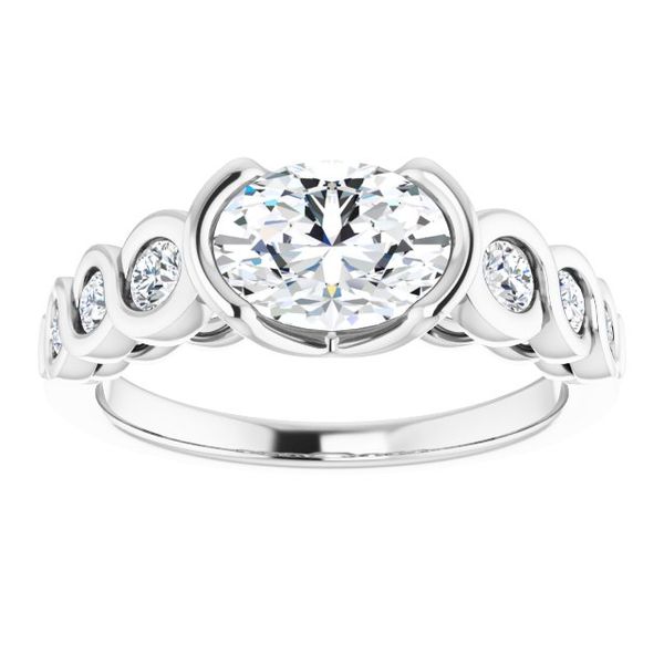 Bezel-Set Engagement Ring Image 3 Futer Bros Jewelers York, PA
