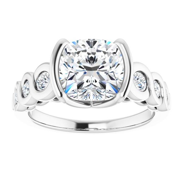 Bezel-Set Engagement Ring Image 3 Karadema Inc Orlando, FL