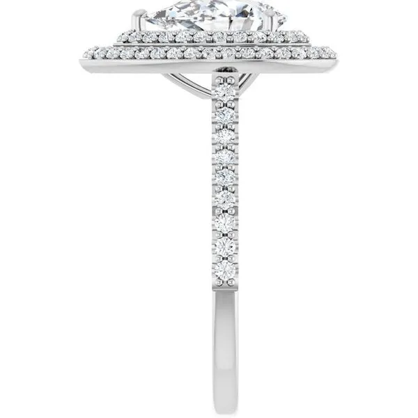 Double Halo-Style Engagement Ring