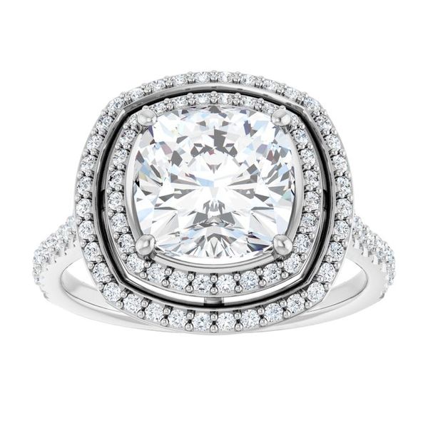 Double Halo-Style Engagement Ring Image 3 LeeBrant Jewelry & Watch Co Sandy Springs, GA