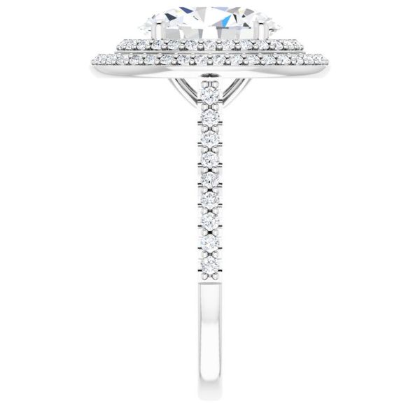 Double Halo-Style Engagement Ring Image 4 Mark Jewellers La Crosse, WI