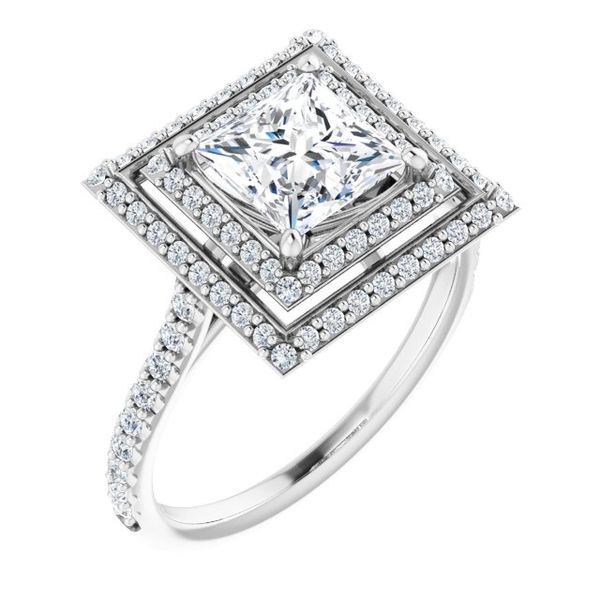 Double Halo-Style Engagement Ring Waddington Jewelers Bowling Green, OH