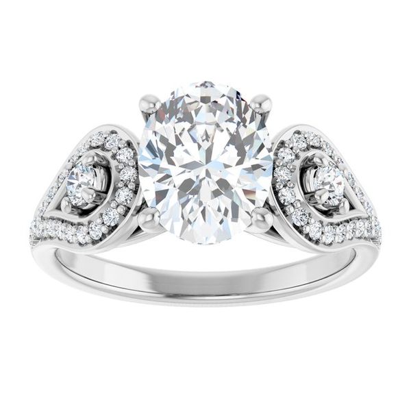 Vintage-Inspired Engagement Ring Image 3 Stuart Benjamin & Co. Jewelry Designs San Diego, CA