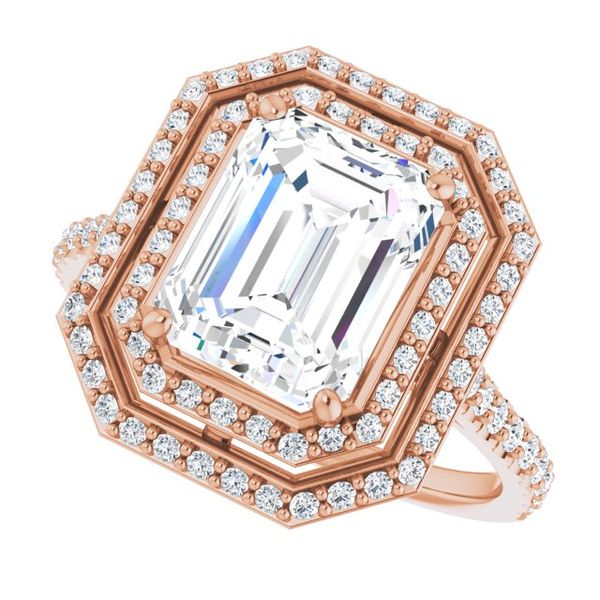 Double Halo-Style Engagement Ring Image 5 Mark Jewellers La Crosse, WI