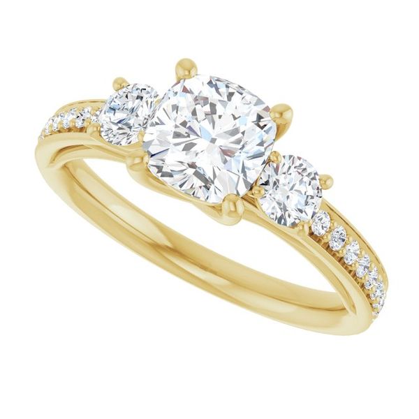 Three-Stone Engagement Ring Image 5 Waddington Jewelers Bowling Green, OH
