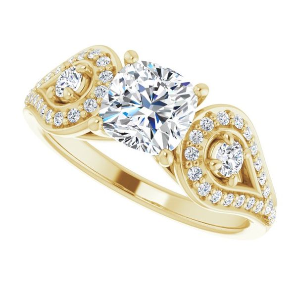 Vintage-Inspired Engagement Ring Image 5 Karadema Inc Orlando, FL