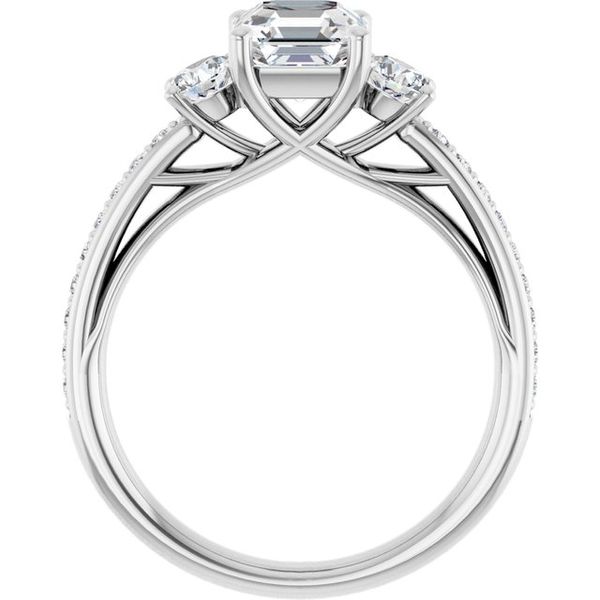 Three-Stone Engagement Ring Image 2 Karadema Inc Orlando, FL