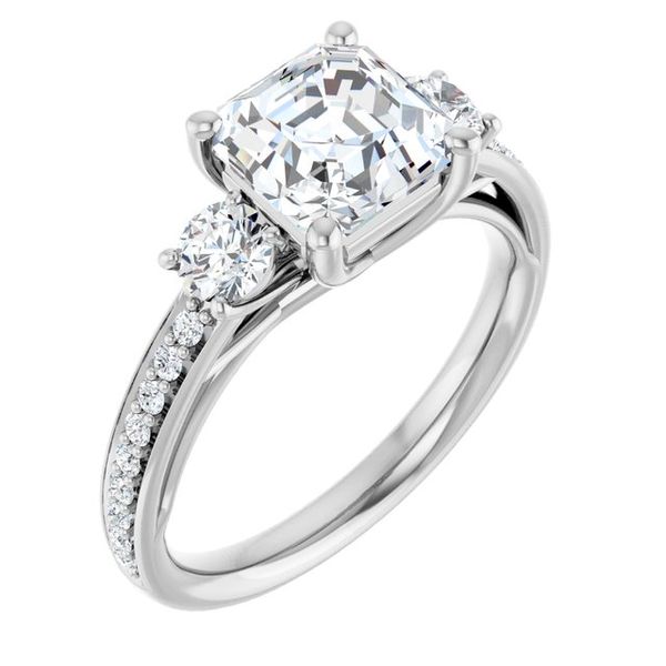 Three-Stone Engagement Ring Waddington Jewelers Bowling Green, OH