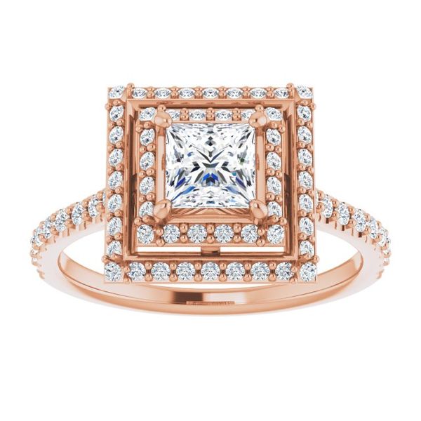 Double Halo-Style Engagement Ring Image 3 LeeBrant Jewelry & Watch Co Sandy Springs, GA
